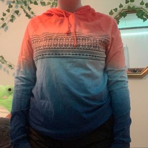 aeropostale ombré tribal pattern sweatshirt